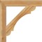 Ekena Millwork Olympic Block Rough Sawn Bracket, Western Red Cedar, 4"W x 28"D x 28"H BKT04X28X28OLY05RWR - alternate 2